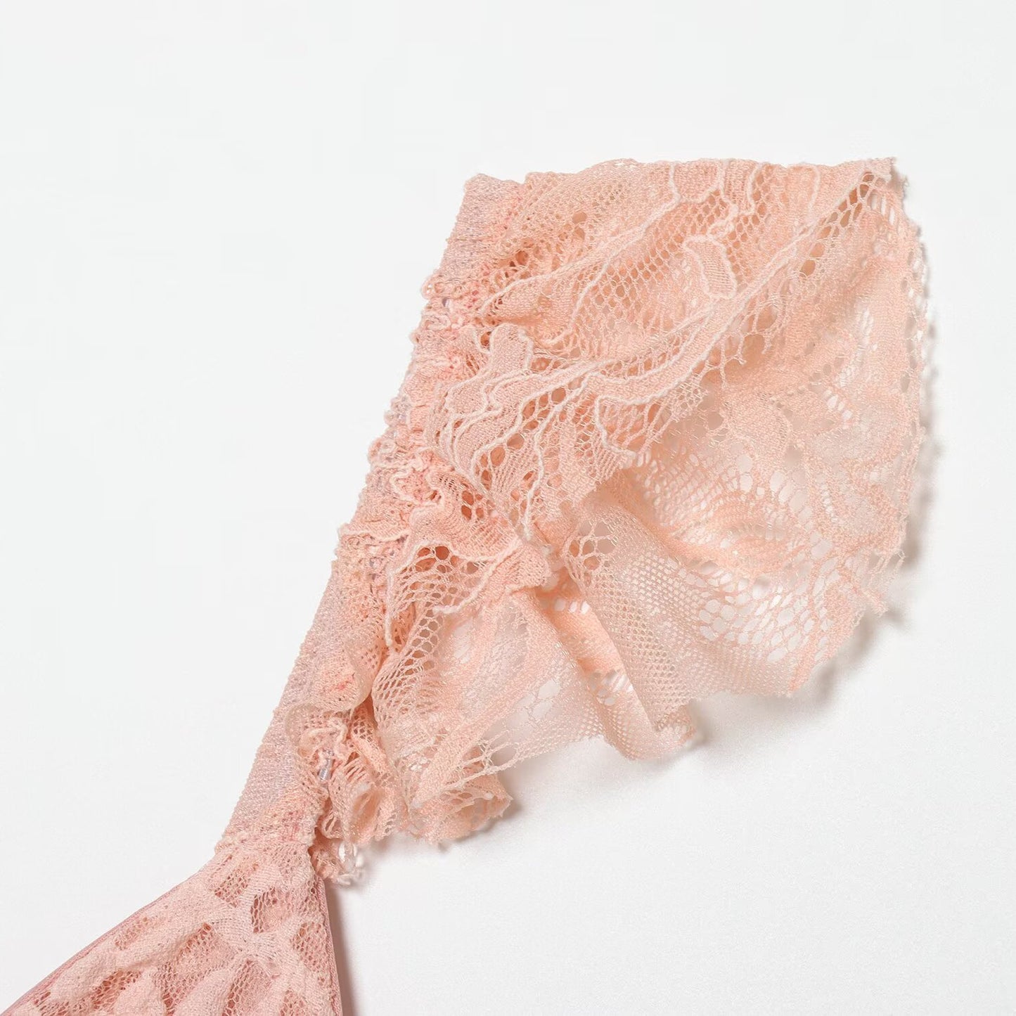 Hot girl layered decorative lace dress
