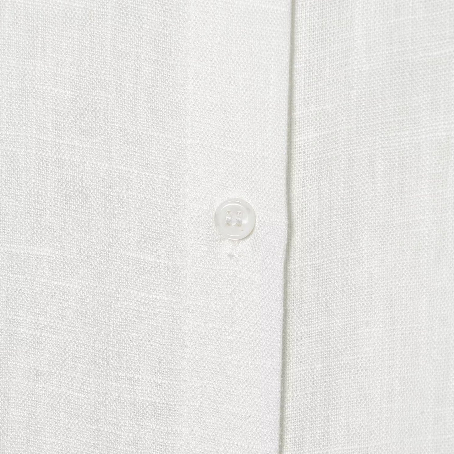 Simple linen lace loose shirt