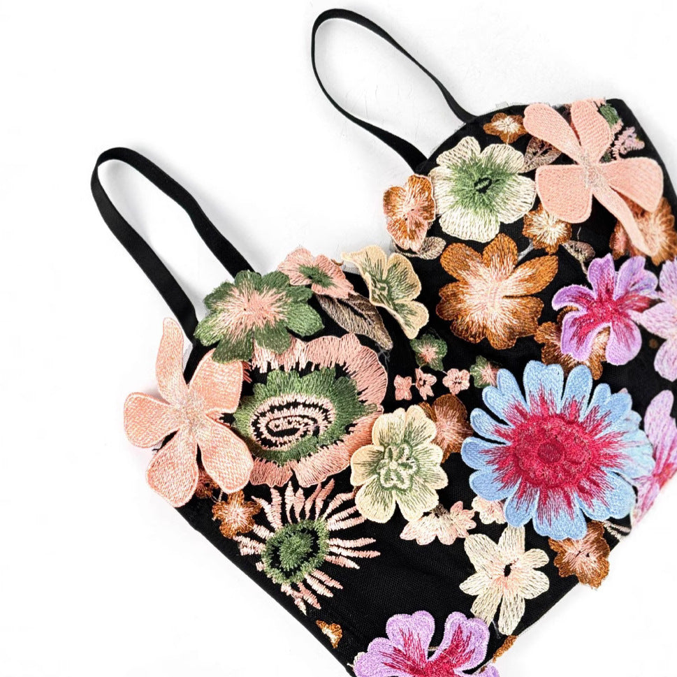 High-Quality Complex Craftsmanship Metal Chain Lace Embroidery Eyelash Underwear 7-Piece Set Detachable